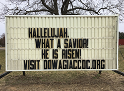 Hallelujah, what a Savior! He is risen!